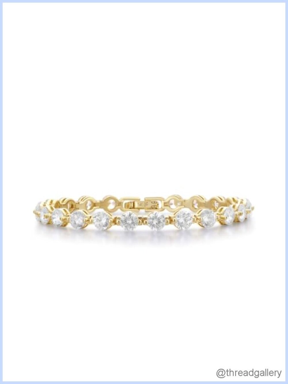 14K Gold Filled Tennis Bracelet for Women with Cubic Zirconia